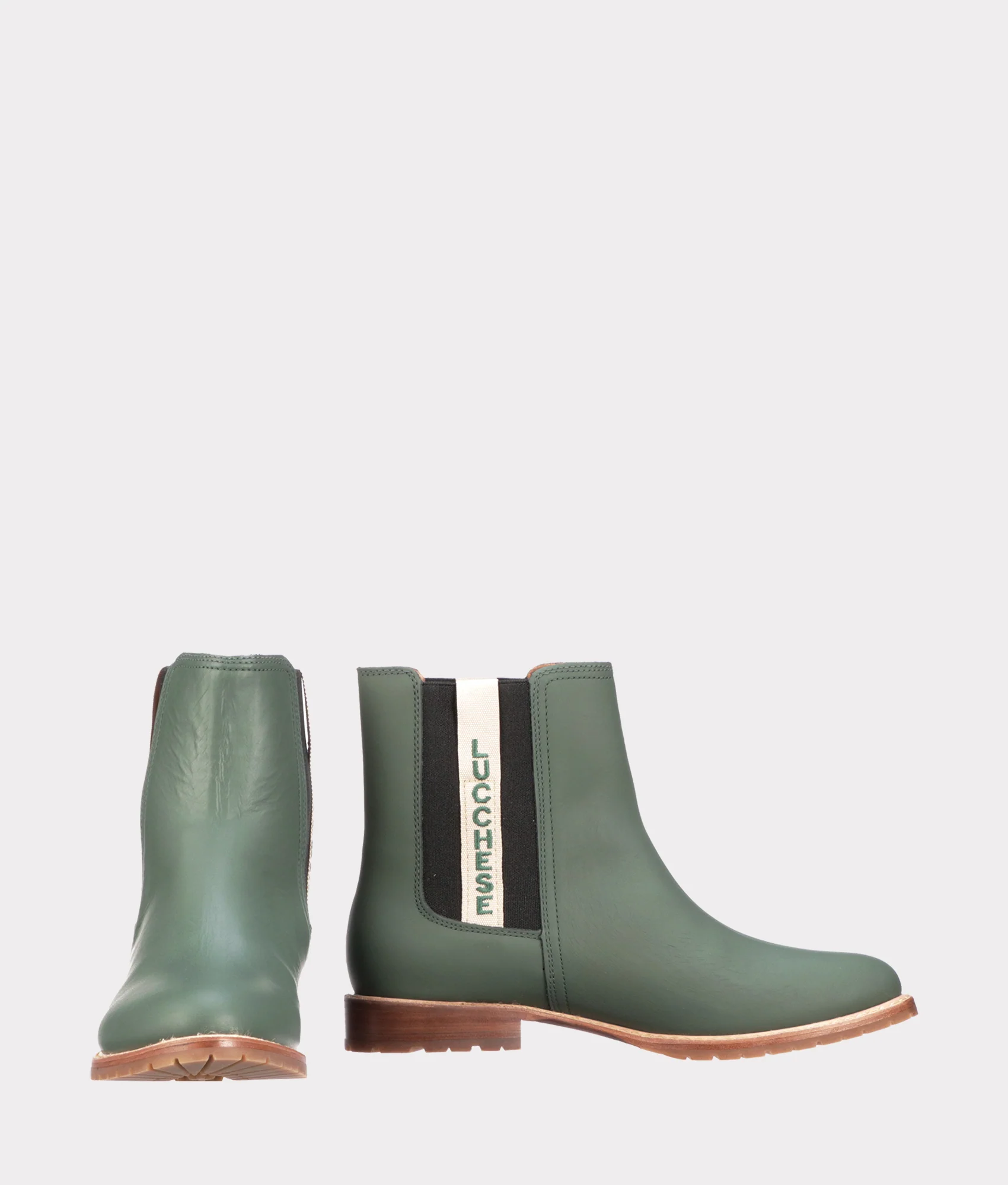 All-Weather Ladies Garden Boot - Military Green + Black