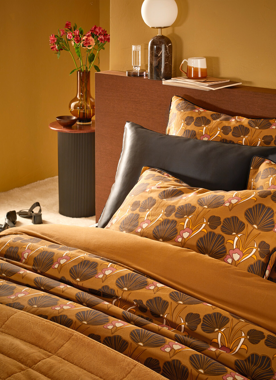 TAIE D'OREILLER PURE SOIE DE M?RIER NOIR