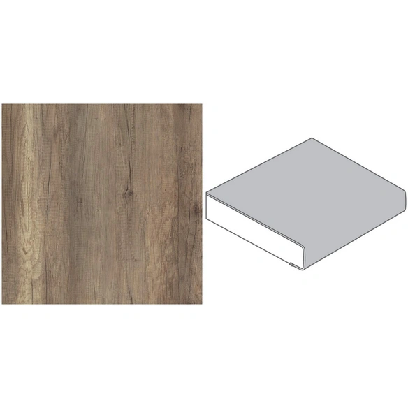 Arbeitsplatte, Dekor Windeiche Beige, Stärke: 39 mm