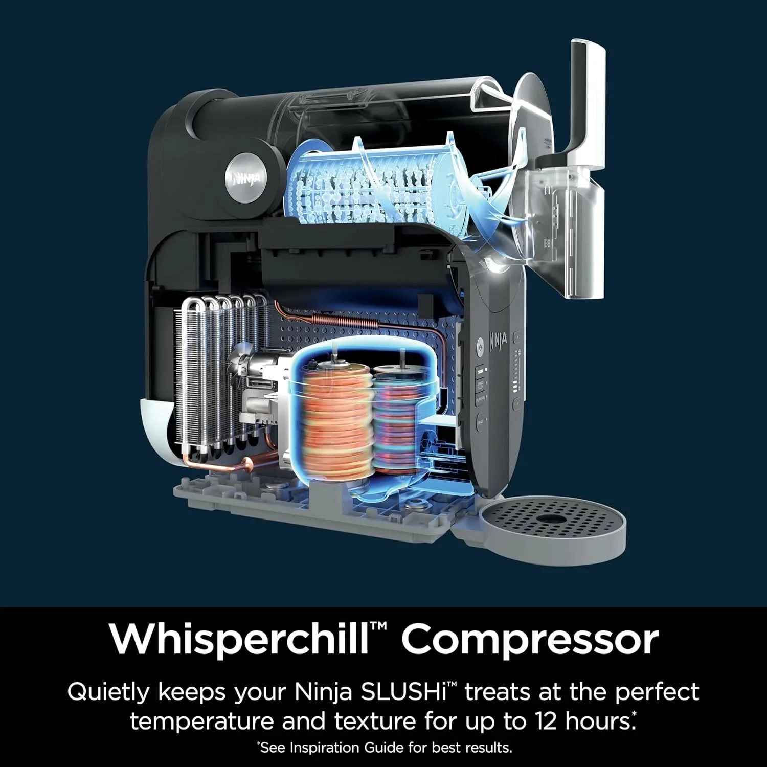 Ninja SLUSHi with RapidChill Technology, 88 oz. Frozen Drink  Slushie Machine, 5 Preset Programs, Margaritas, Frappés, and More(Black)