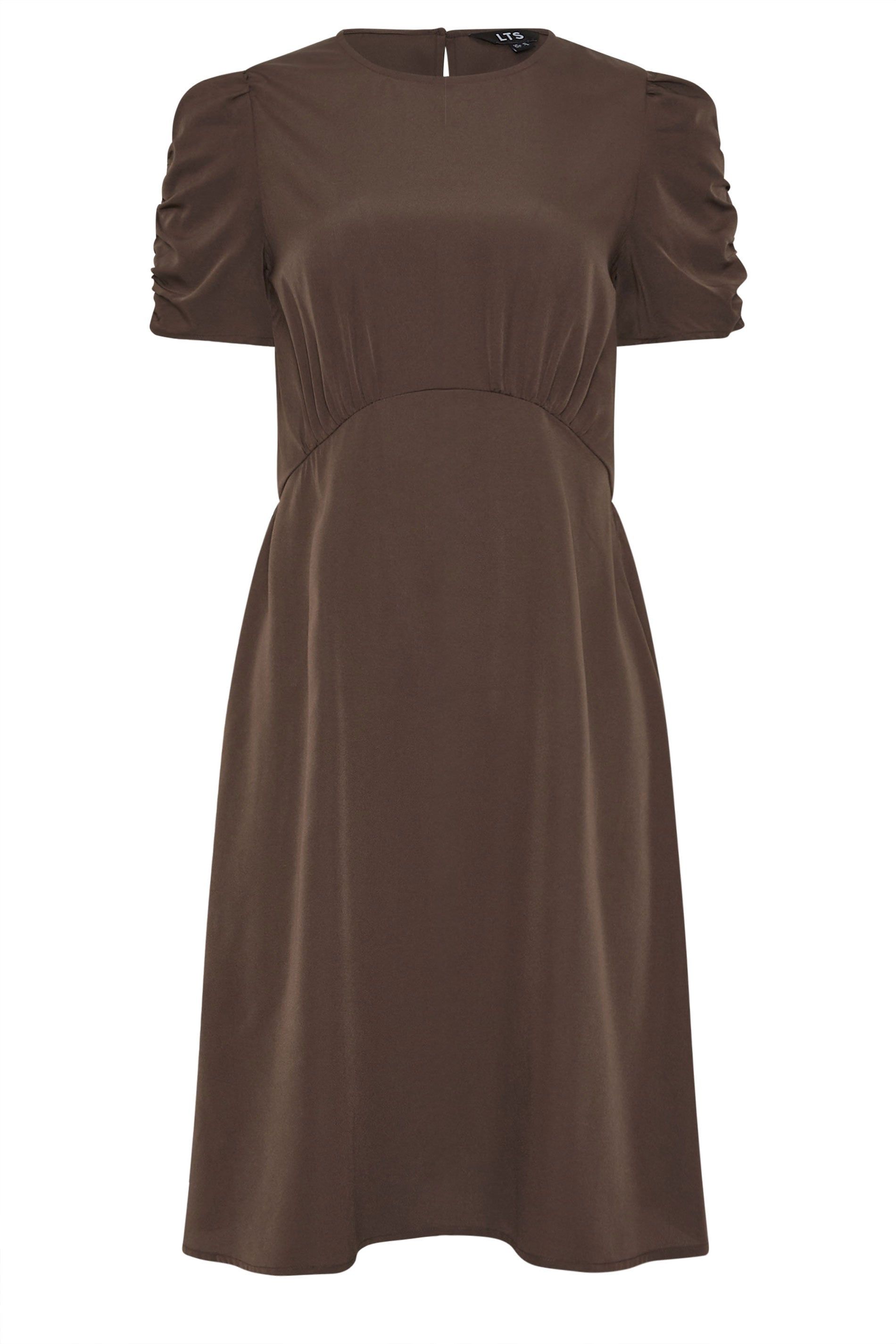 Long Tall Sally Tall Ruched Sleeve Mini Dress