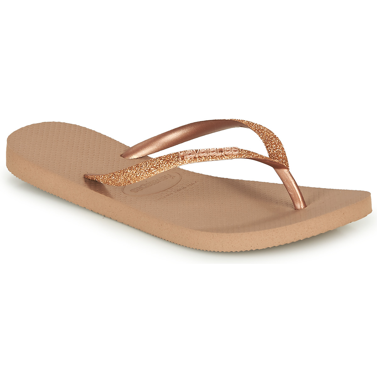 Havaianas - SLIM GLITTER - Pink / Gold