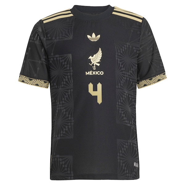 Edson Alvarez Mexico National Team adidas Youth 2025 Third Authentic Player Jersey - Black