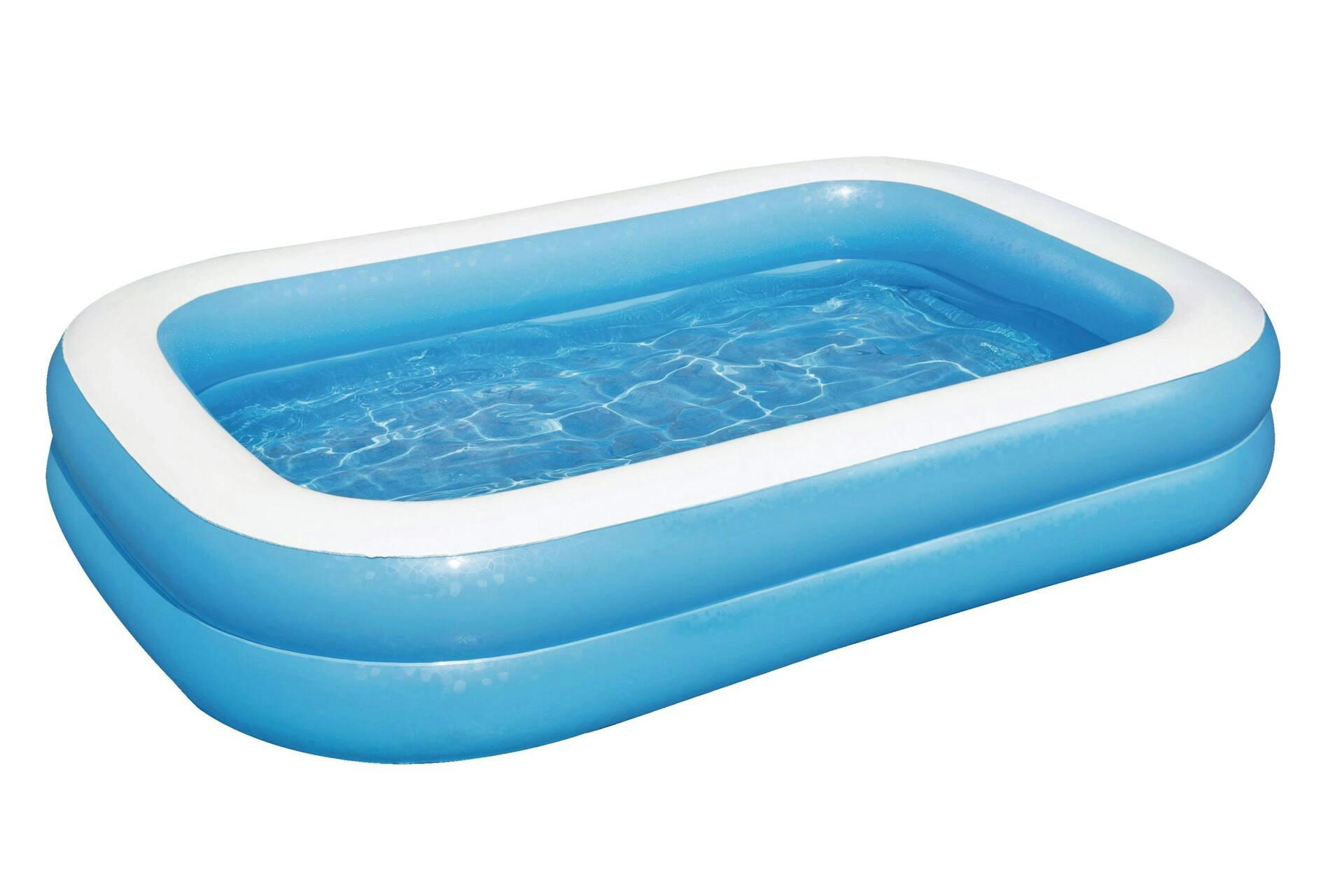 Bestway Rectangular Inflatable Family Wading Pool, 8 1/2-ft x 5.8-ft x 20-in