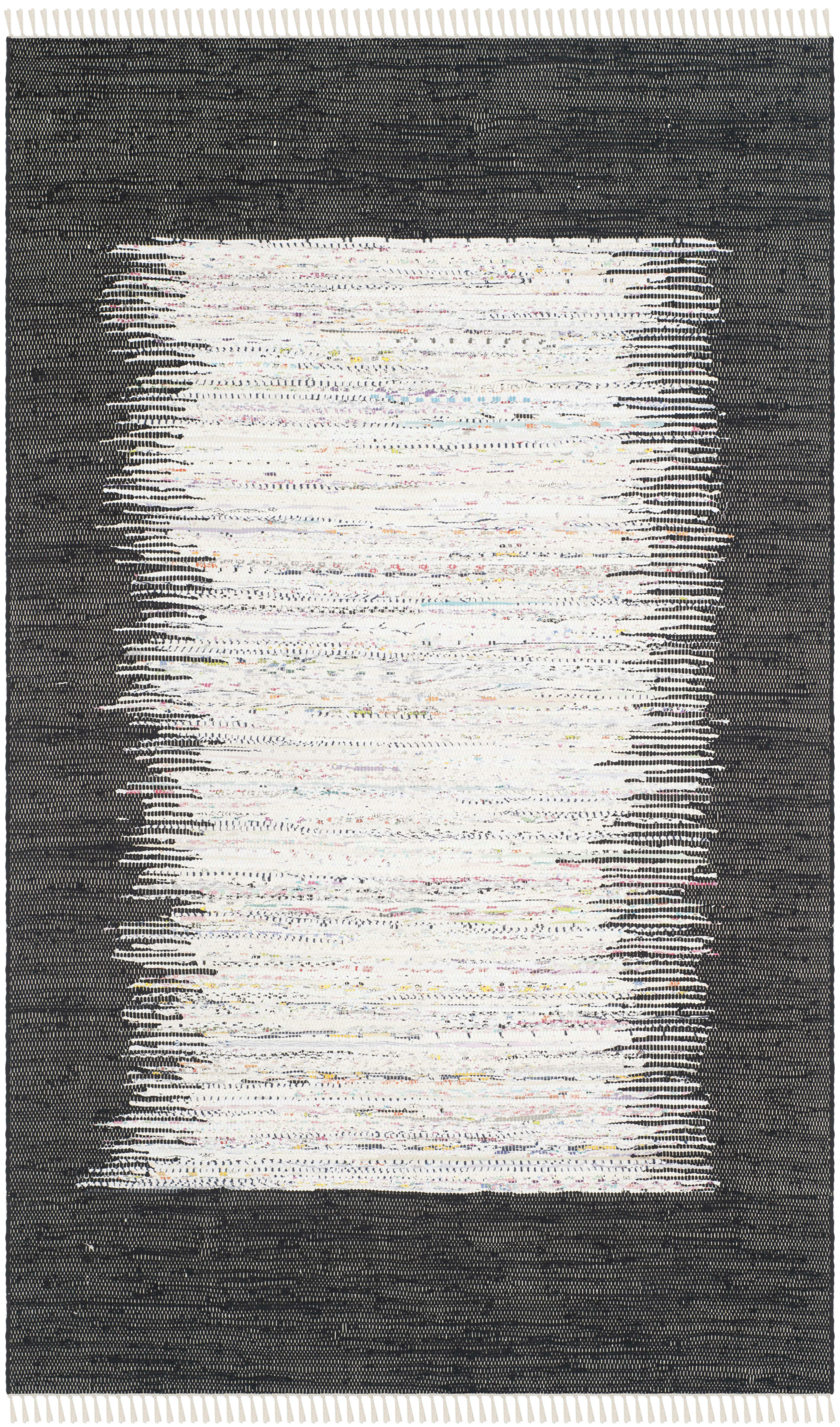 MONTAUK - Tapis de salon interieur en  ivoire & noir, 152 x 244 cm