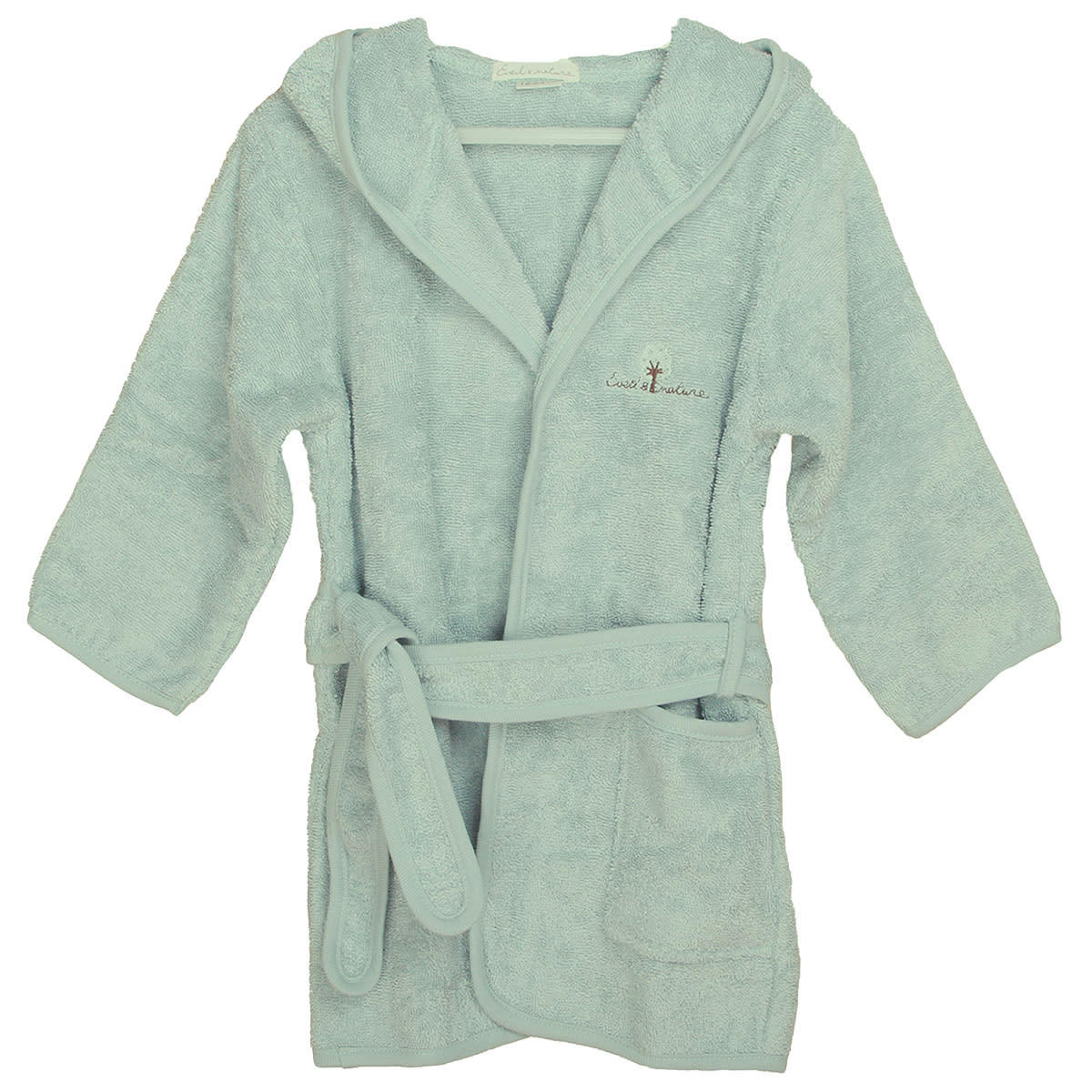 GAMME BIO UNIS - Peignoir 12/24 mois Coton bio Aqua