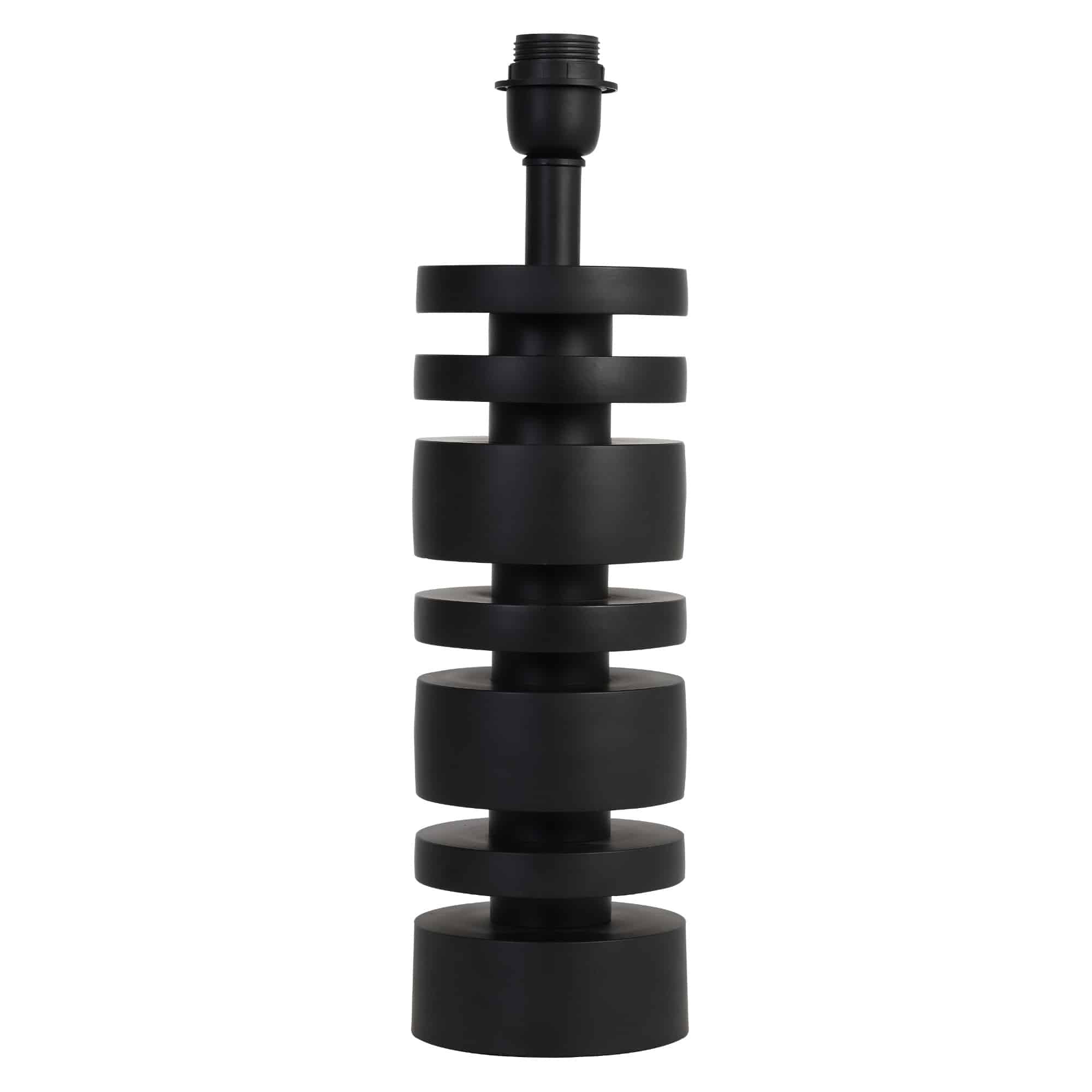 Light & Living lampvoet Desley - zwart - Ø12.5cm