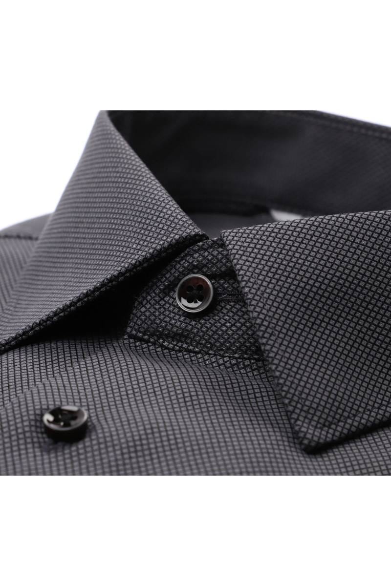 ETERNA Dynamic Cotton Modern Fit Hemd schwarz, Strukturiert