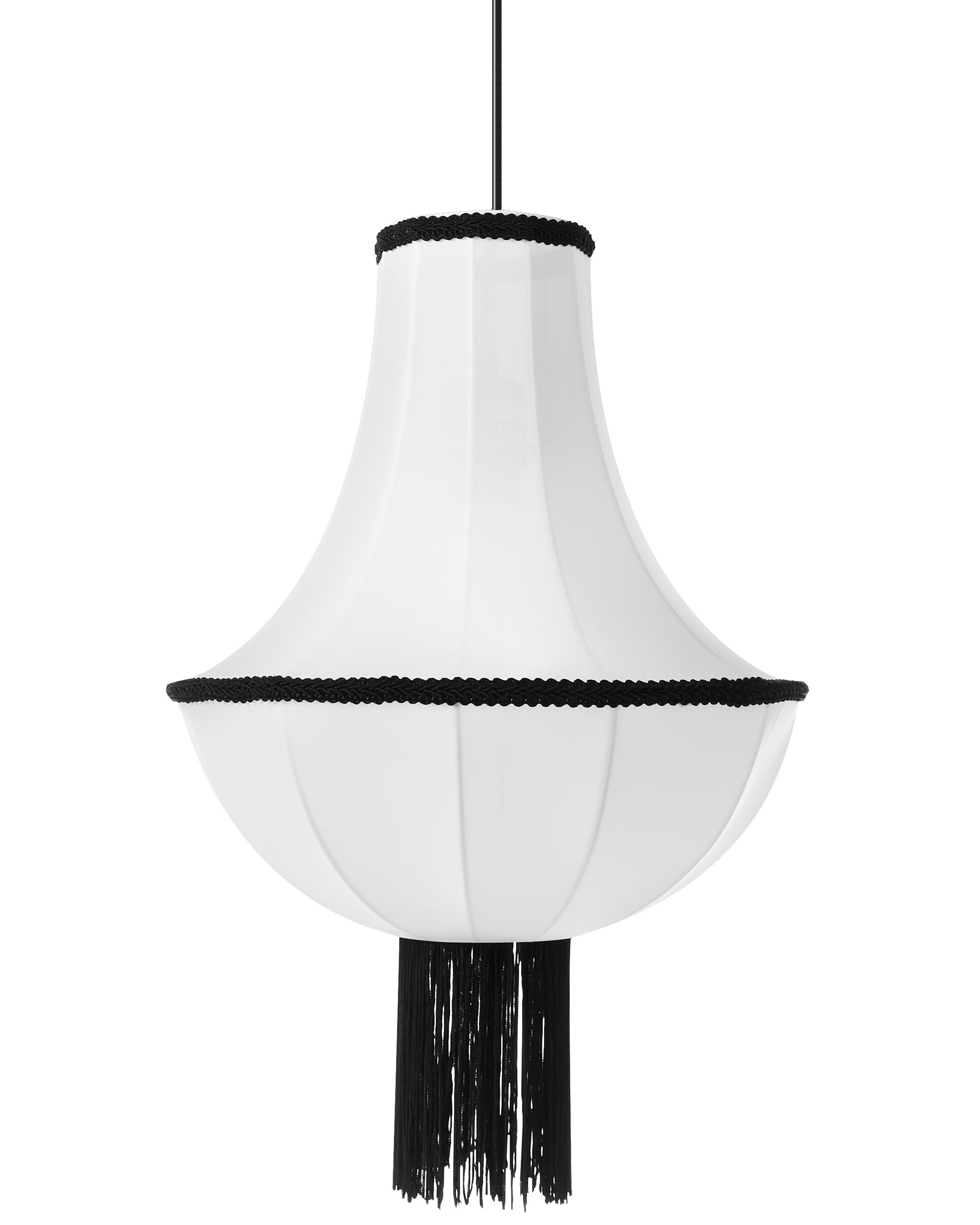 Lampa wisząca sufitowa nylonowa biała
