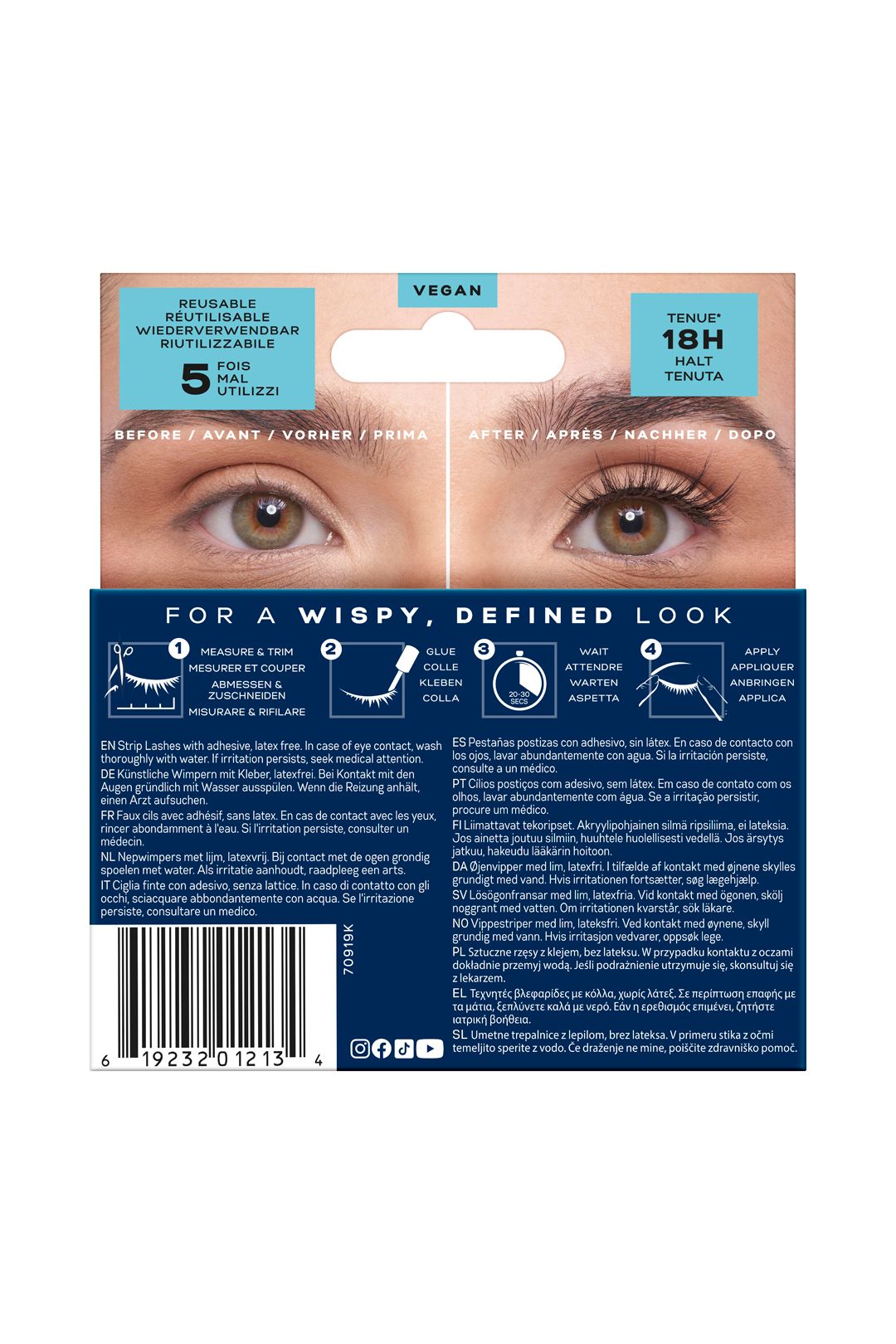 Eylure Fully & Wispy Lashes No.187 15g