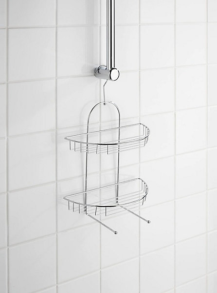 étagère de douche filaire chromée Wenko Kuopio 3 niveaux