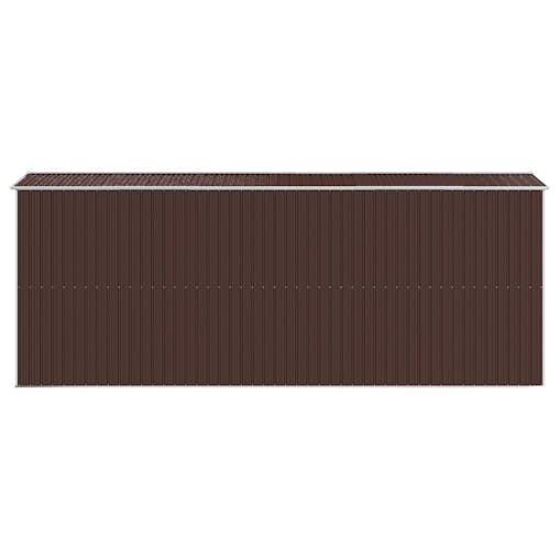 NNEVL Garden Shed Dark Brown 192x523x223 cm Galvanised Steel