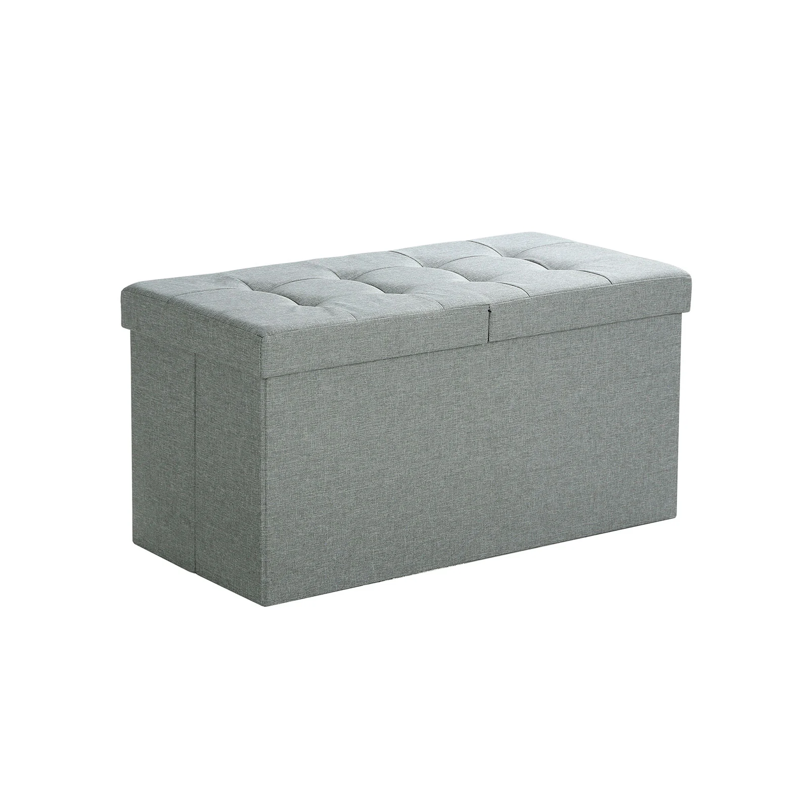 Coffre rangement 80L gris chiné
