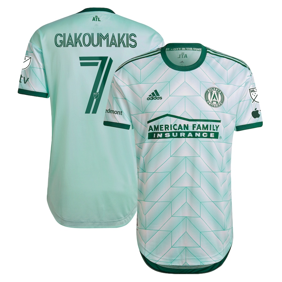 Giorgos Giakoumakis Atlanta United FC adidas 2023 The Forest Kit Authentic Player Jersey - Mint