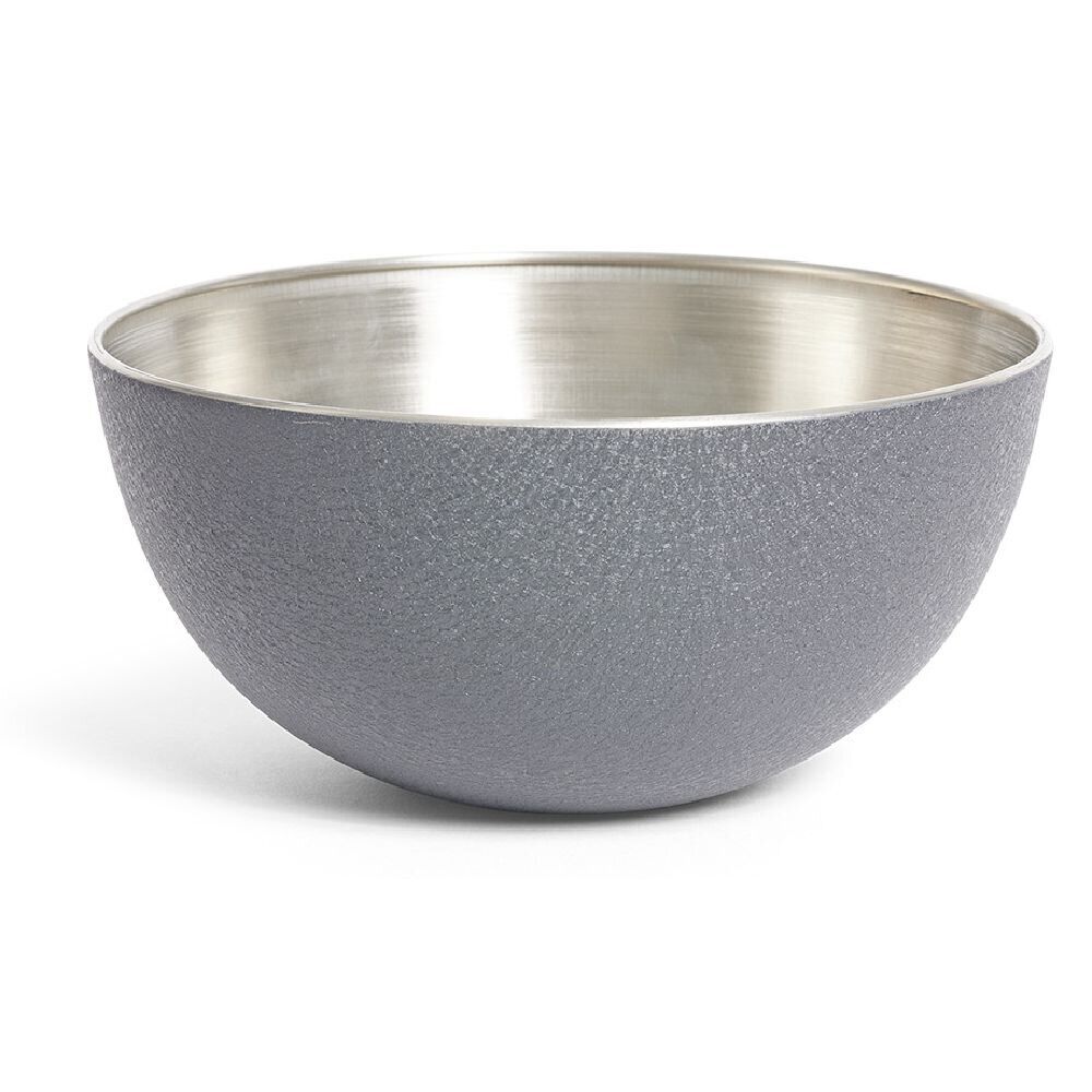 Bol à salade Ø11xH5,8cm inox finition gris crocodile