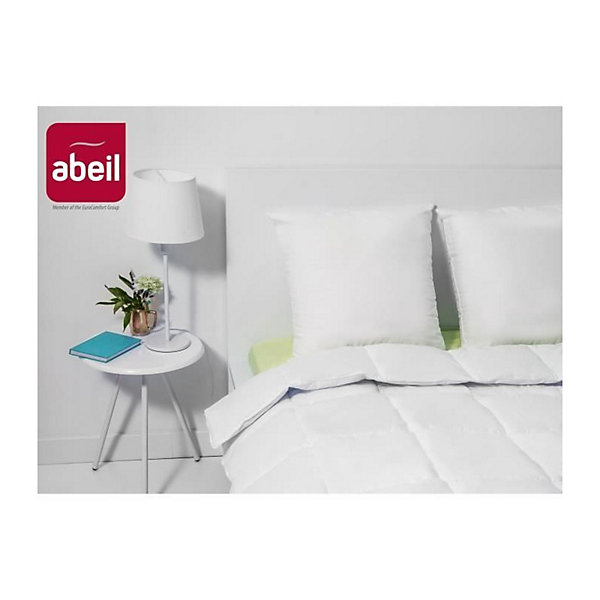 ABEIL Lot de 2 Oreillers Bio Confort - 60 x 60 cm - Blanc