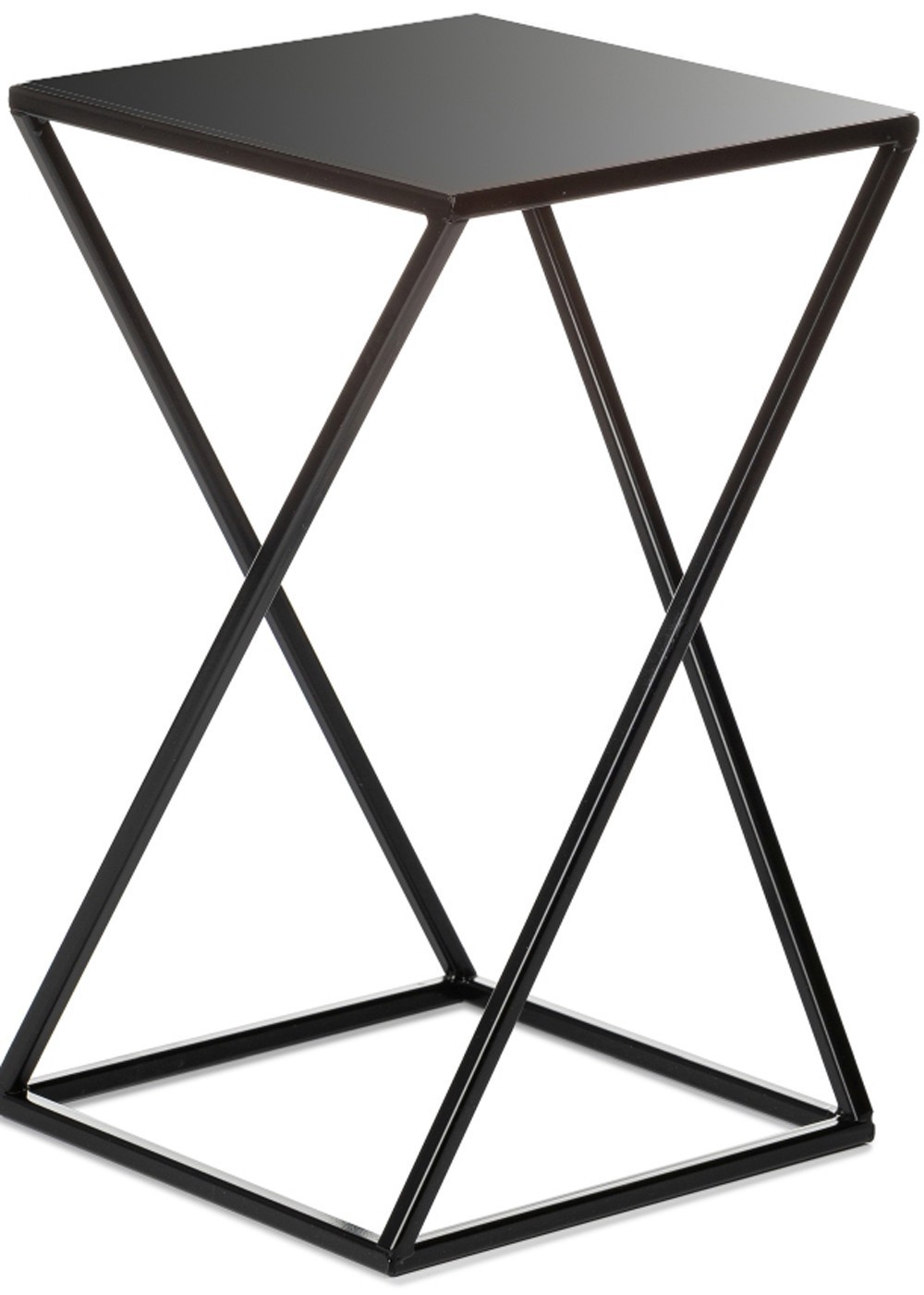 Kwietnik nowoczesny czarny stojący 40 cm