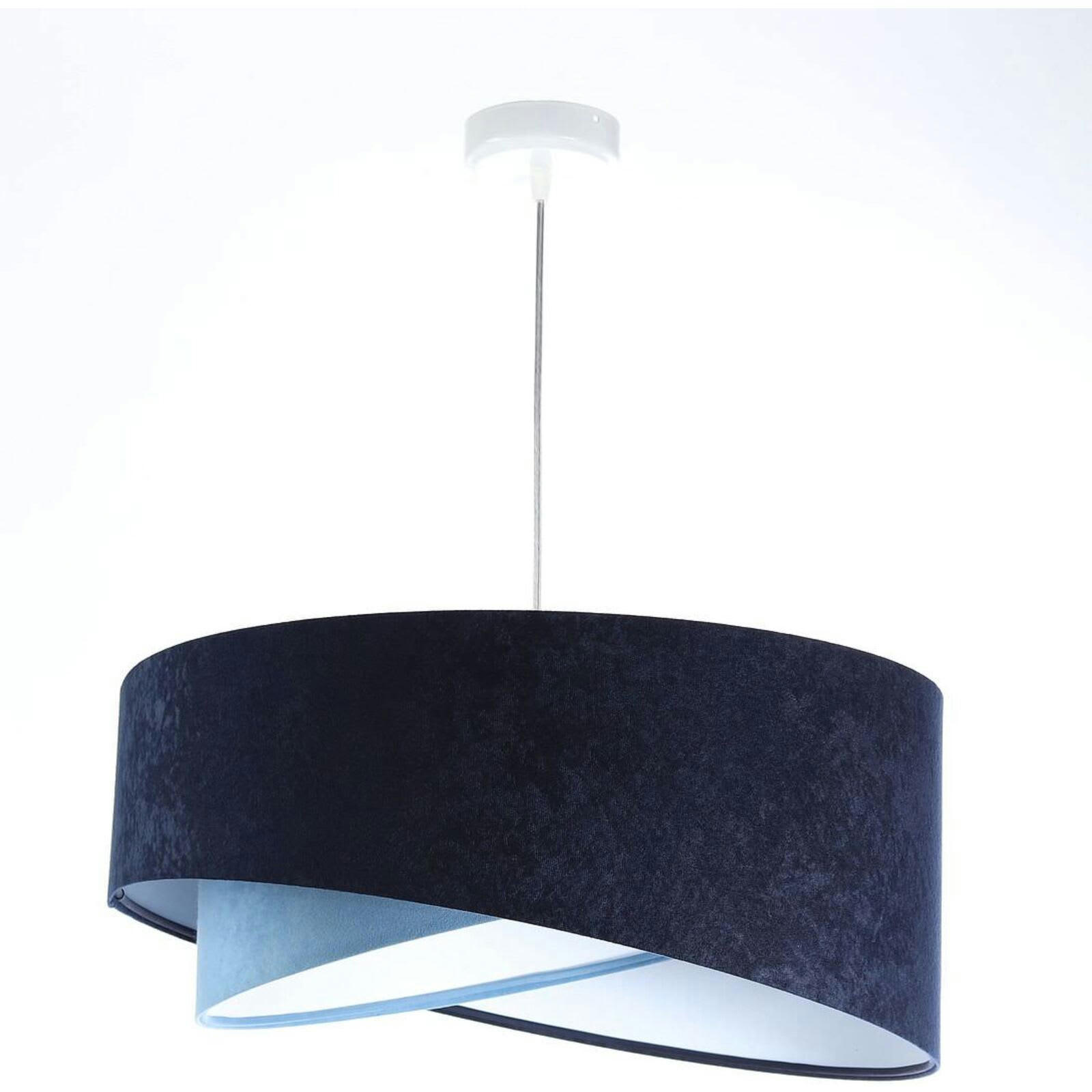 GALAXY - Suspension Tissu Bleu 50x50x105 cm