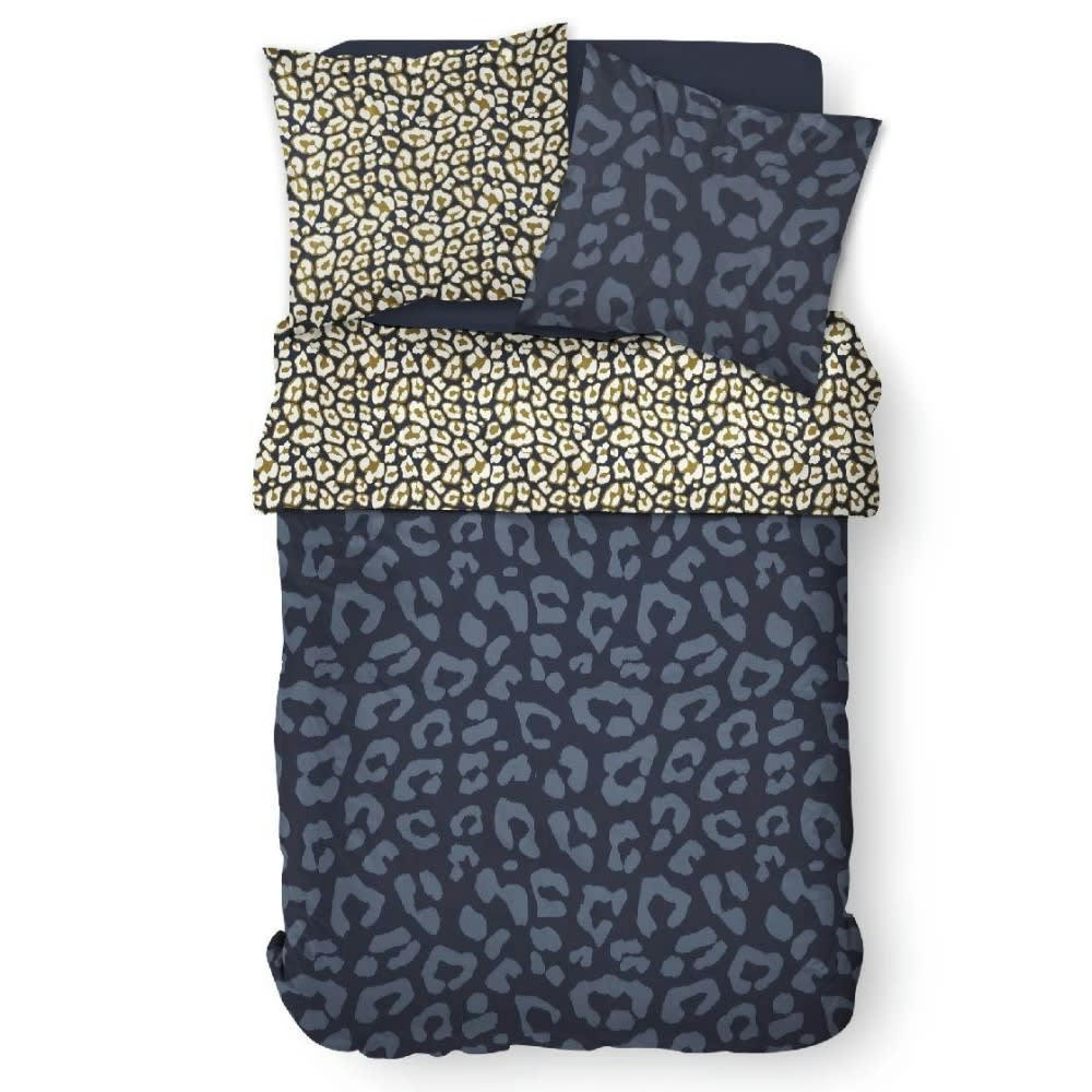 - Parure de couette 100% coton 57 fils imprimée 260x240 2 taies