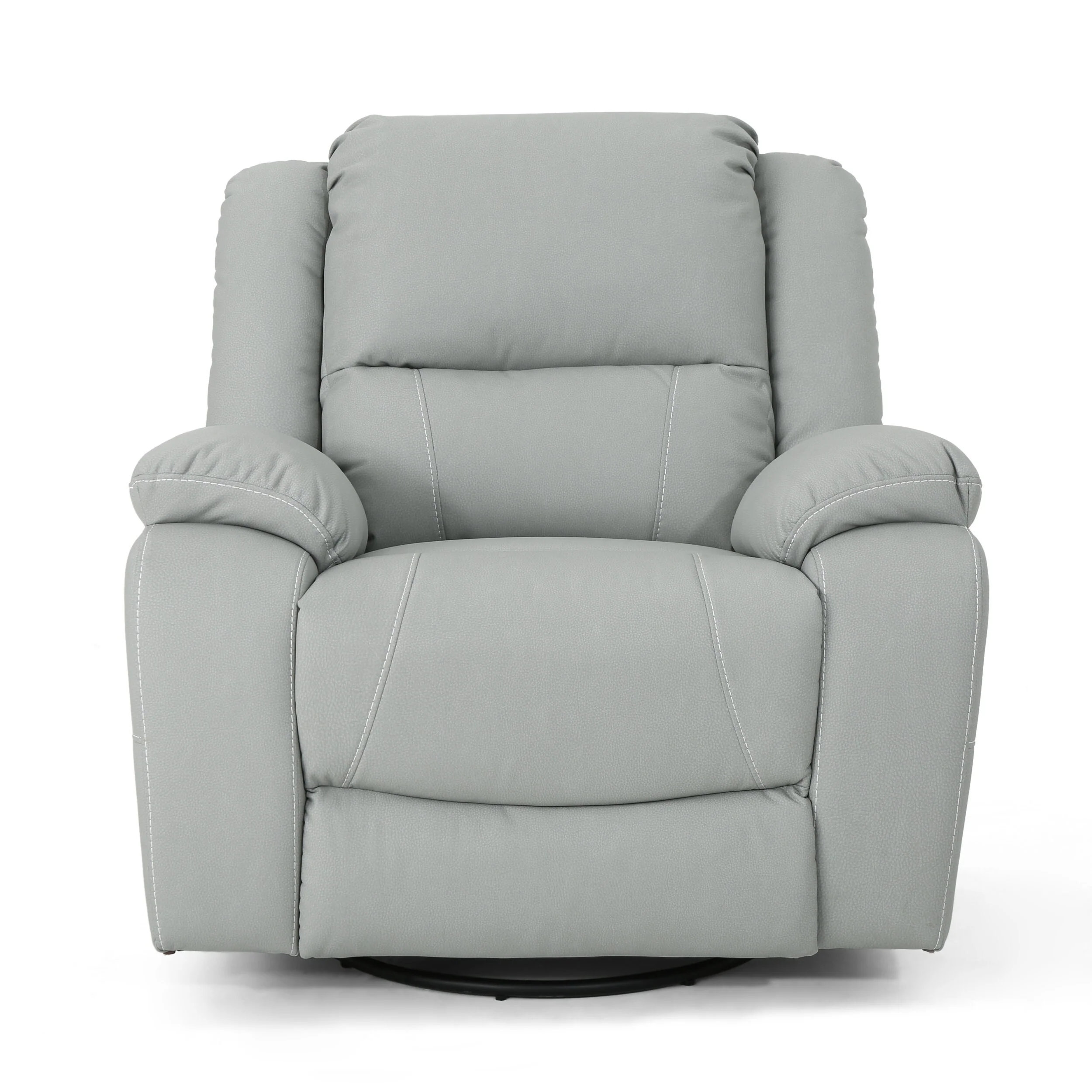 39 Wide Faux Leather Manual Swivel Standard Recliner