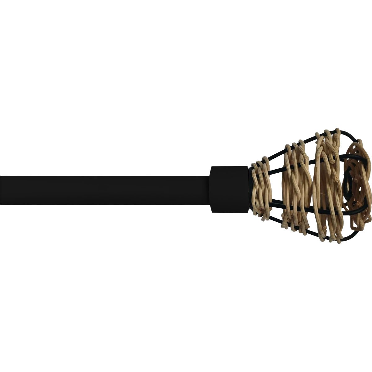 Kit varão extensível EVA preto 140-260cm