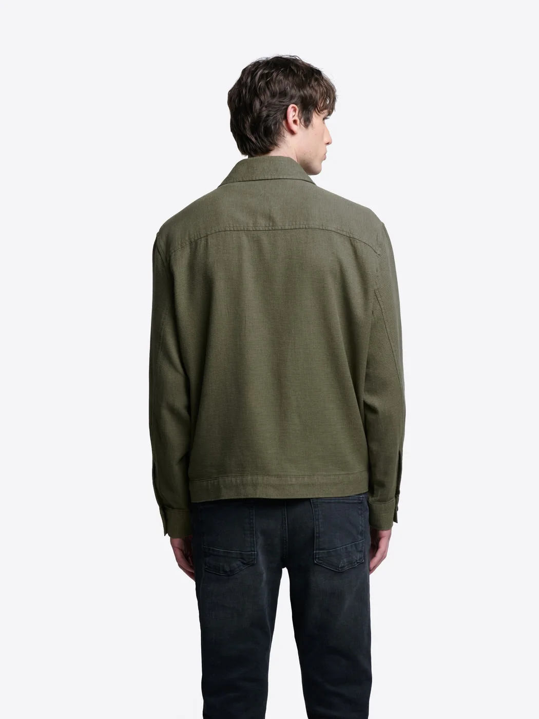 Surchemise regular en coton lin