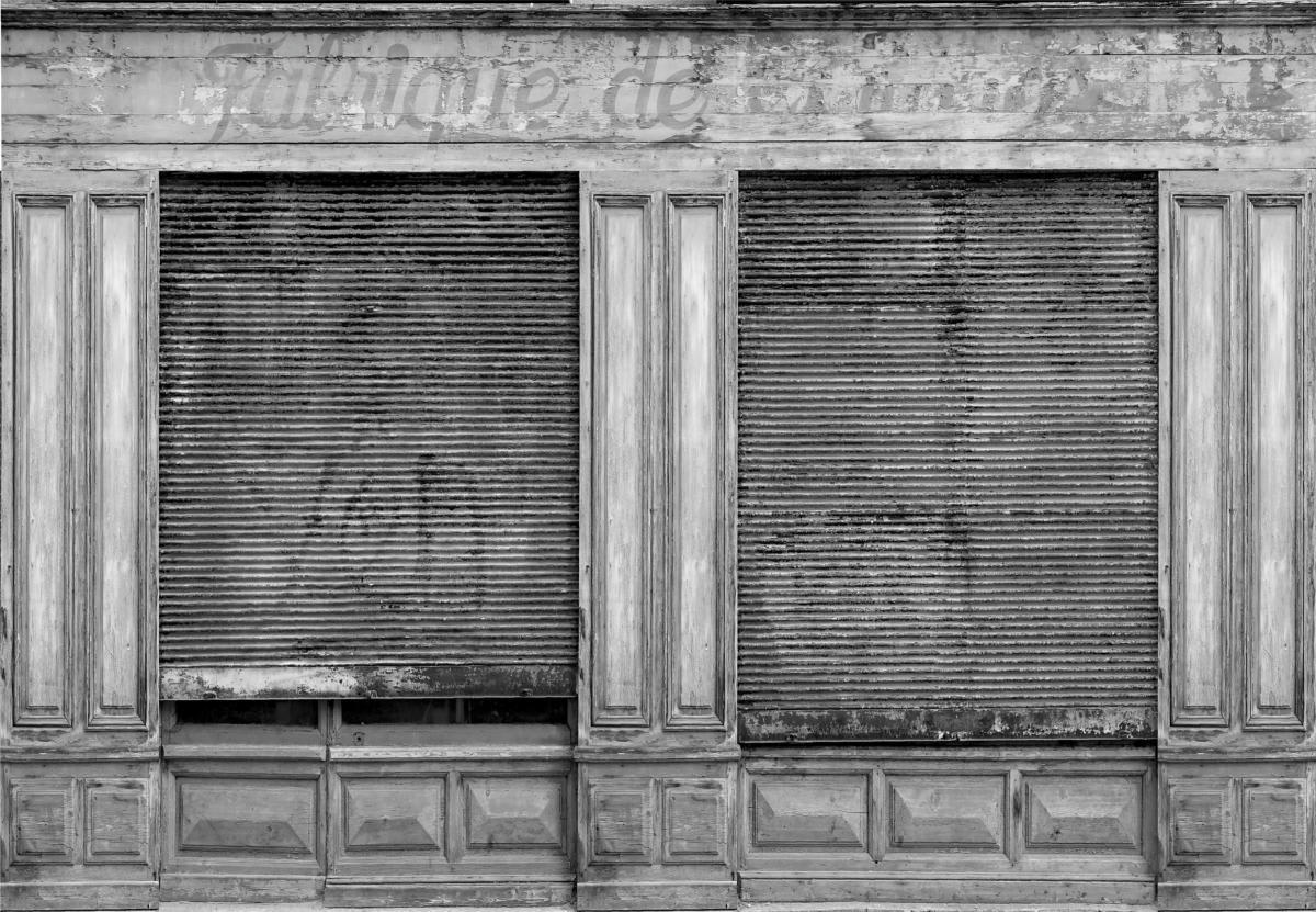 - Papier peint panoramique devanture de fabrique ancienne 270x390cm