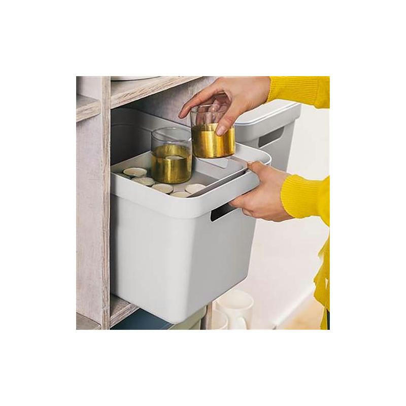 - Boîte de rangement sigma home box 18l blanc