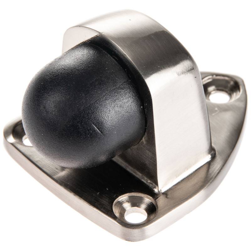 Arrêt de porte à visser en métal nickel 40 mm LINEA BERTOMANI