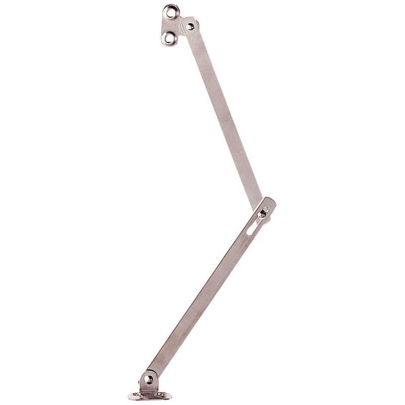 Compas de meuble en acier nickelé 250 mm 2 pièces TEKNIBOX