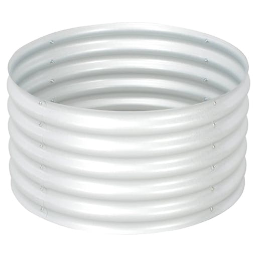 NNEVL Garden Raised Bed 80x80x44 cm Galvanised Steel Silver