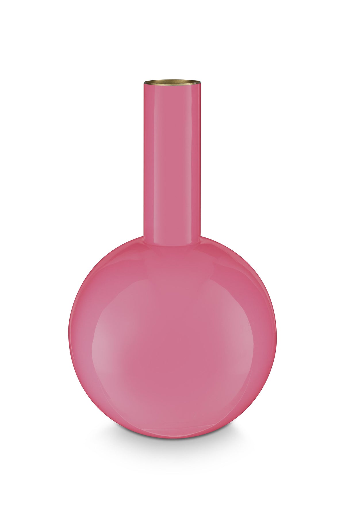 Pip Studio - Bloemenvaas - Donker Roze - Metaal - 19x33cm