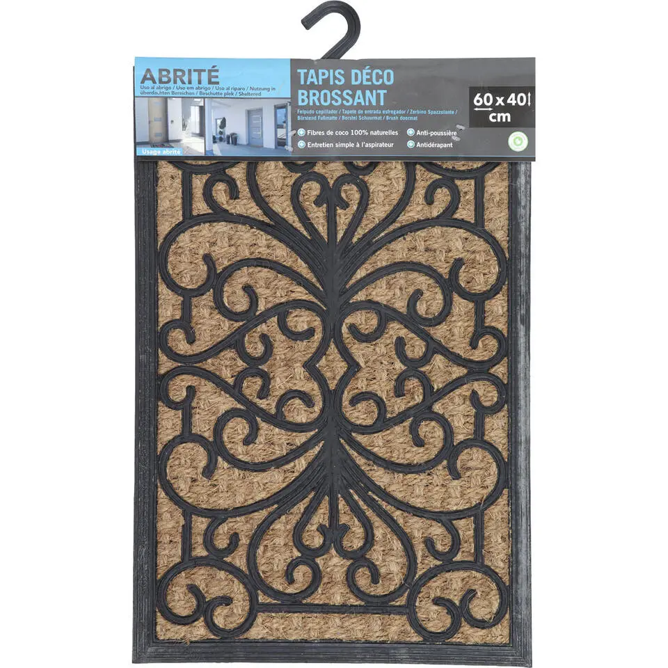 Luance Warm Welcome Deurmat - anti slip - rechthoek - 60 x 40 cm