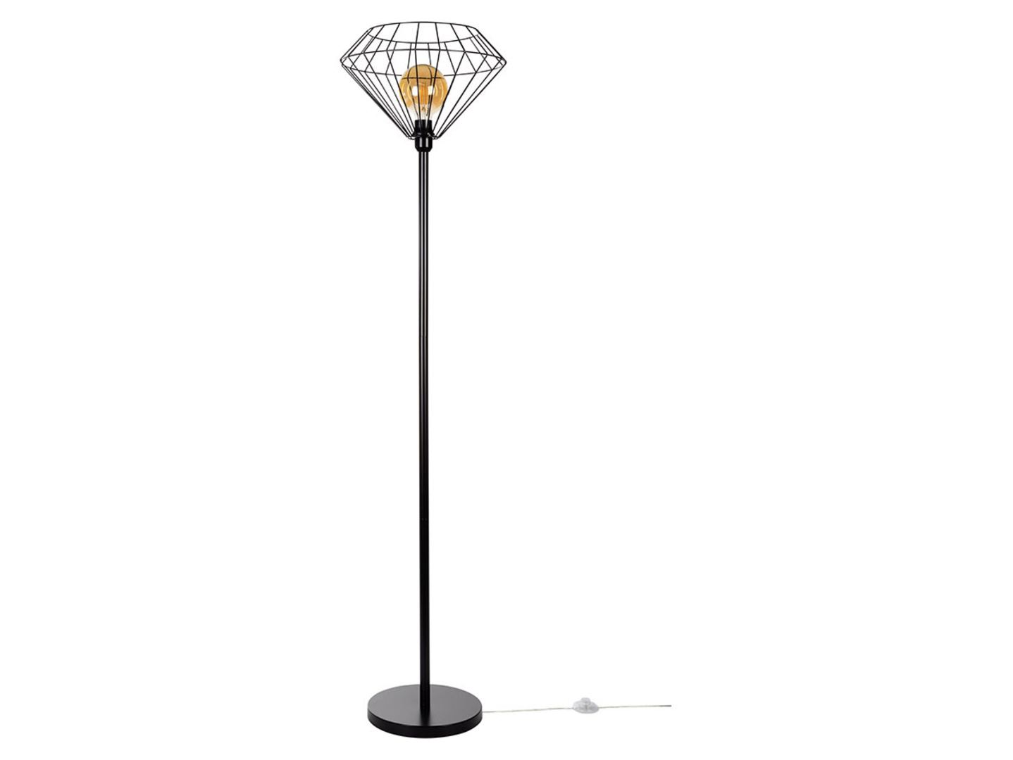 Lampa podłogowa Raquelle 40 cm metalowa czarna