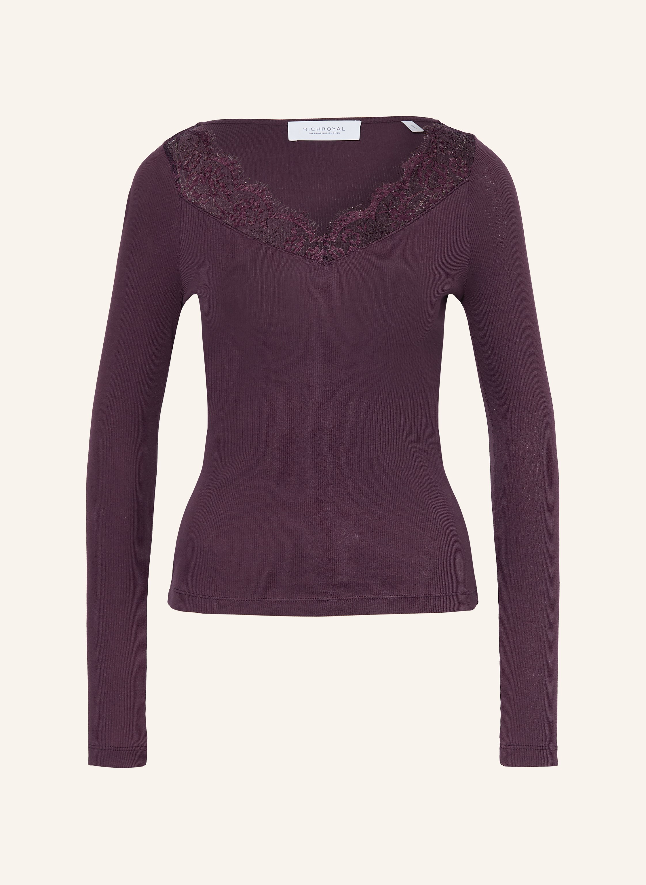Rich & Royal Longsleeve mit Spitze