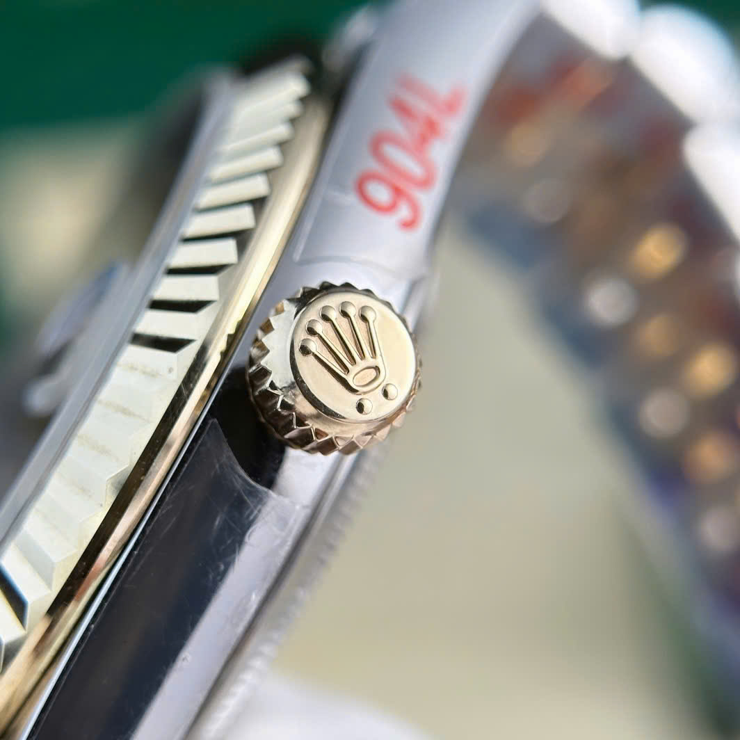Rolex Datejust SS/YG Plated Champagne Dial CZ Diamonds 41mm Jub Super Clone
