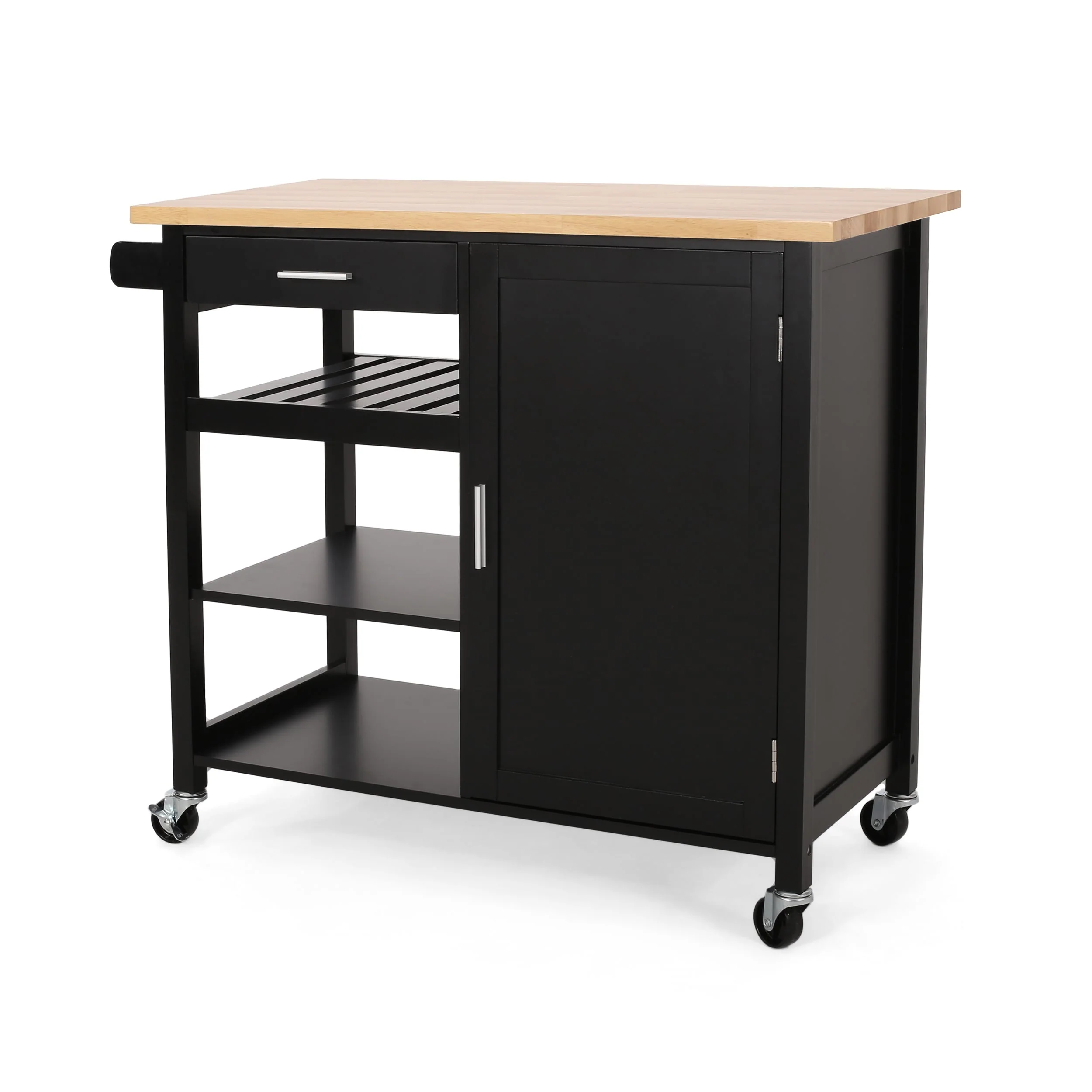 Westcliffe Contemporary Kitchen Cart with Wheels by Christopher Knight Home - 41.75 W x 18.90 D x 35.25 H