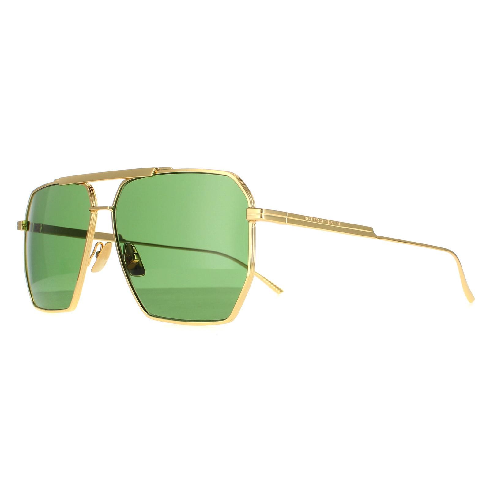 Bottega Veneta Square Gold Green BV1012S