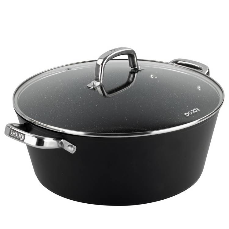 Dojo Hero Neverstick  8L Aluminium Casserole Dish - Black