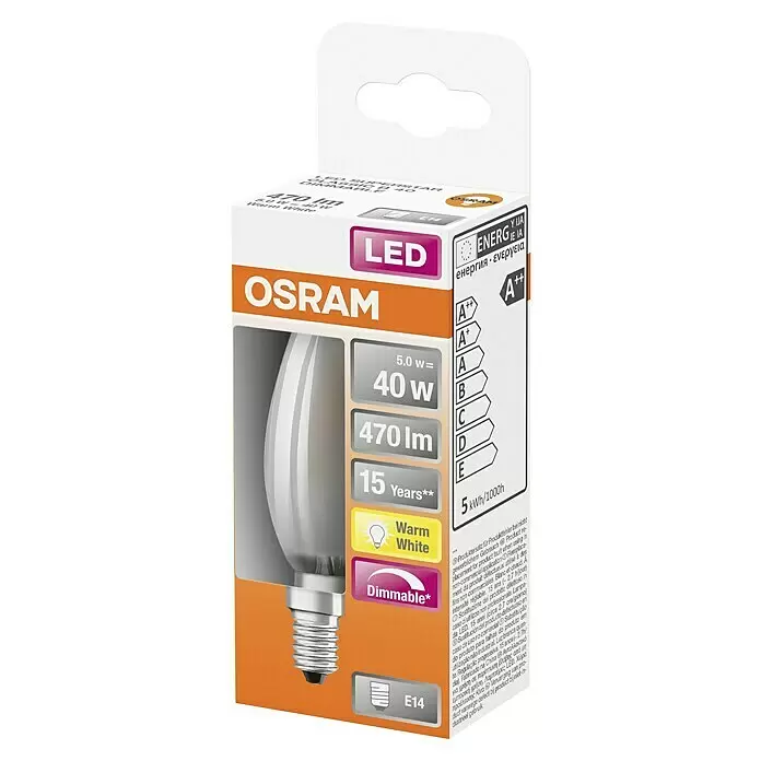 LYSPÆRE OSRAM LED DIMBAR MIGNONPÆRE E14 5W