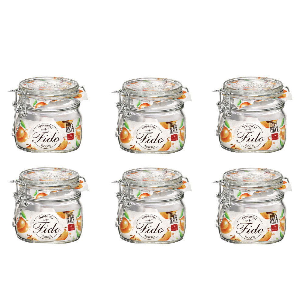 Bocal de conserve fermeture à clapet 500 g x 6