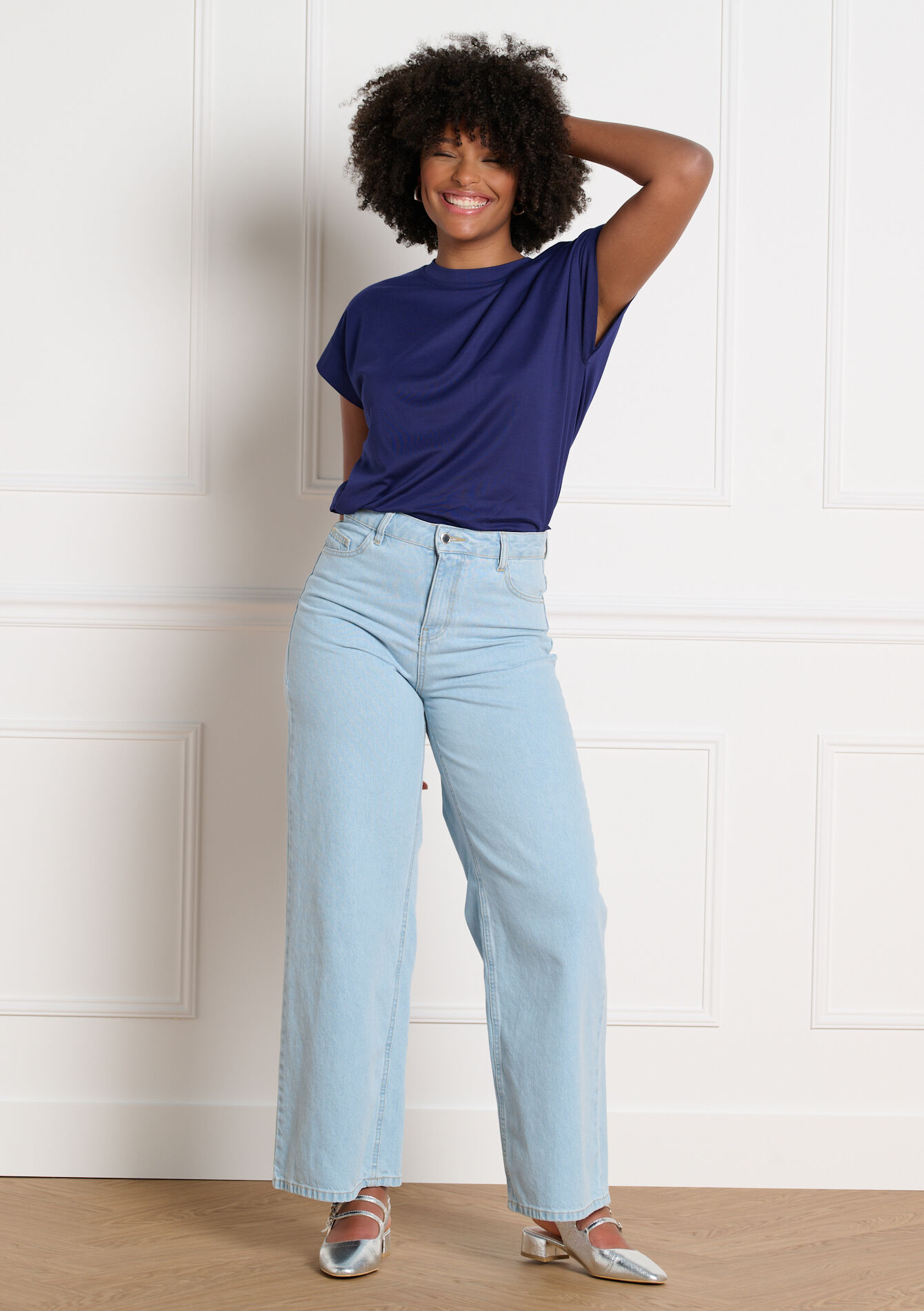 Soepele t-shirt met korte mouwen