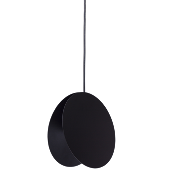 Lampa wisząca PILLS S czarna 23 cm płatki okrągła