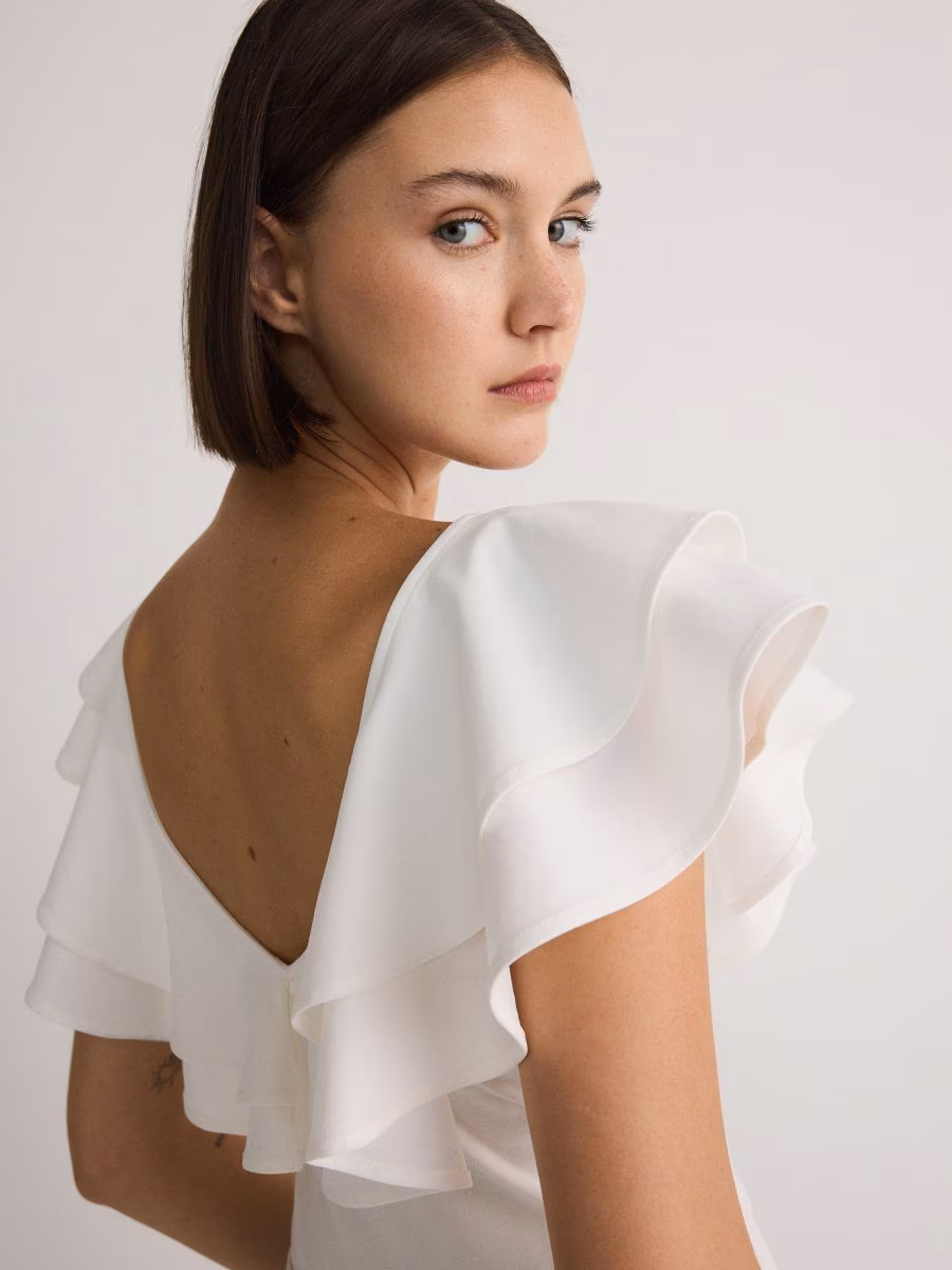 Bodysuit With Ruffle Details