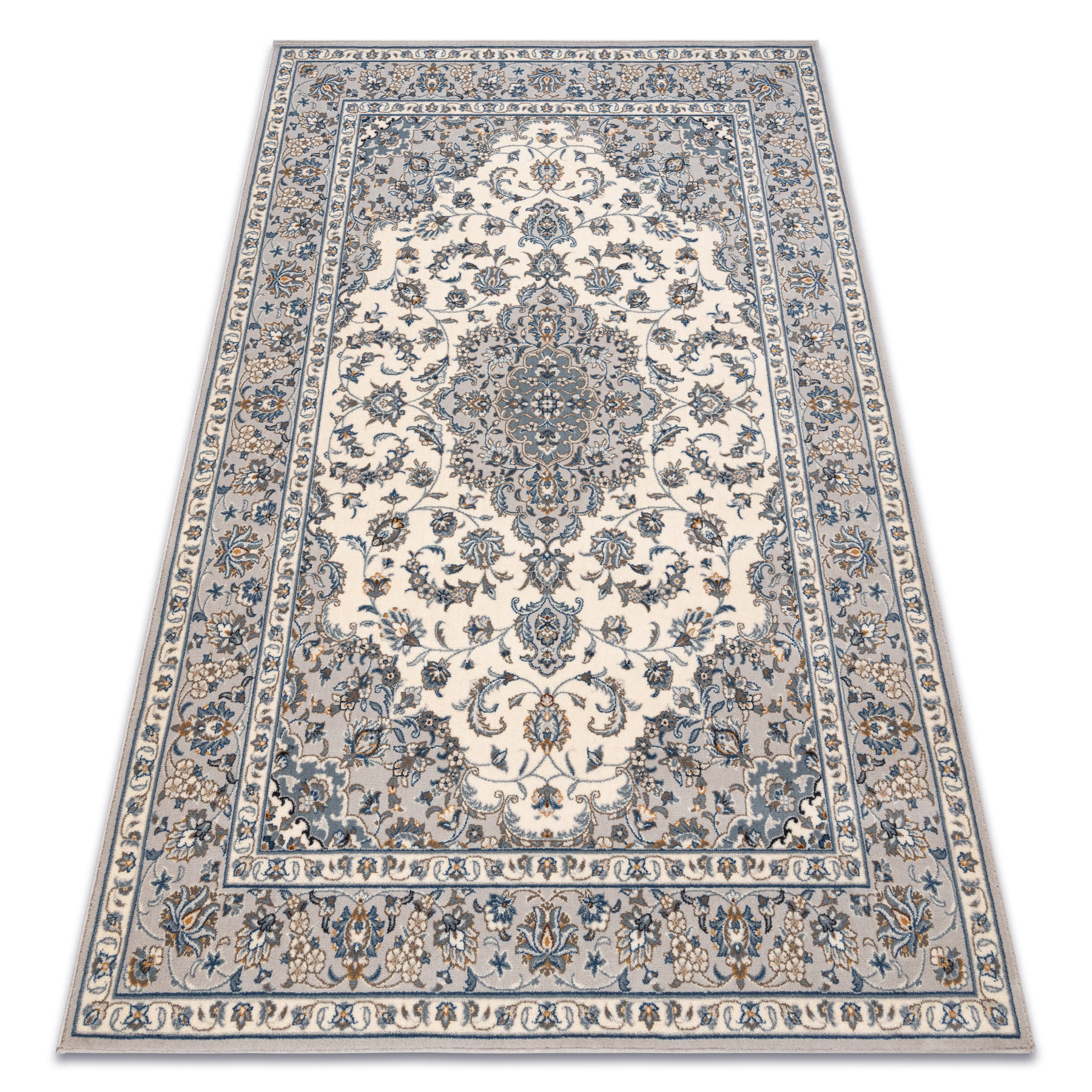 Dywan wełniany NAIN Ornament, ramka 7335/51635 beż / 80x150 cm