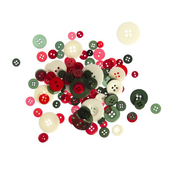 Christmas Buttons Pack 50g