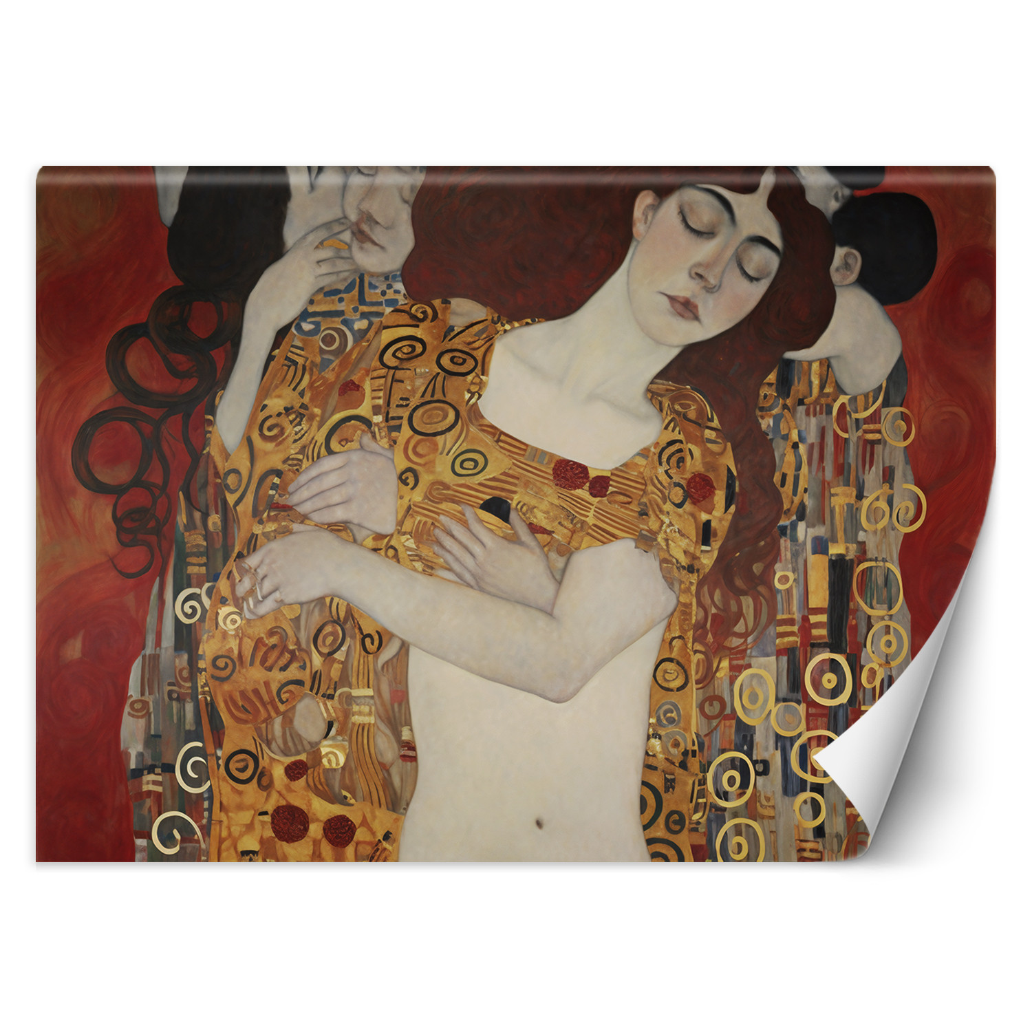 Feeby Fototapeta, Pocałunek kobiet abstrakcja - G. Klimt 150x105