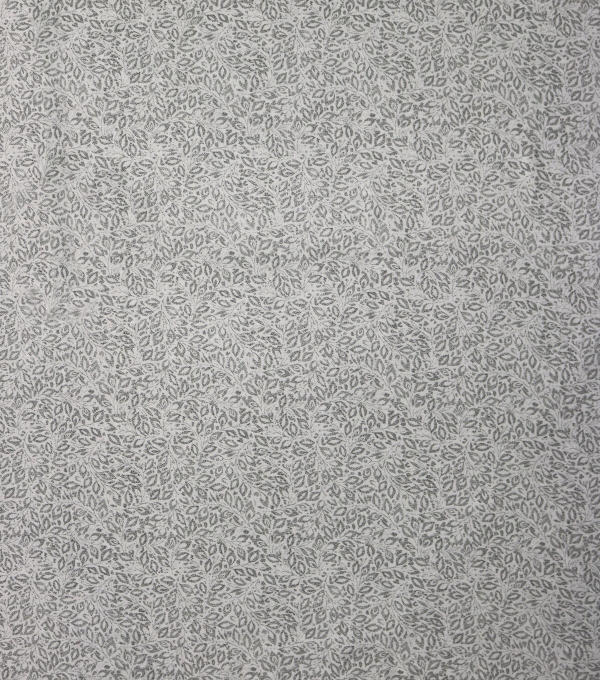 White Gray Vine 108 Wide Flannel Fabric