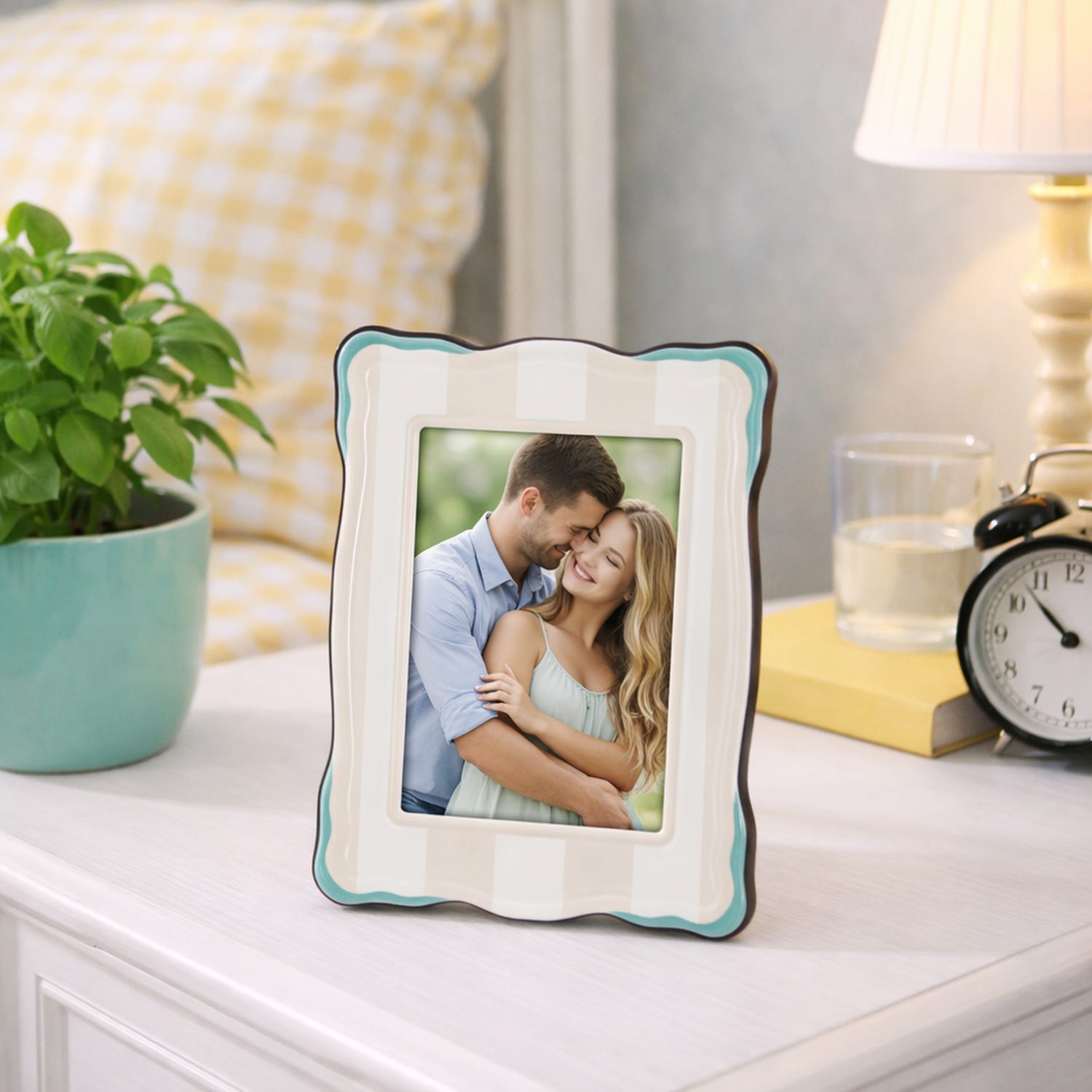 Portafoto 10x15 cm Summer legno tortora verde