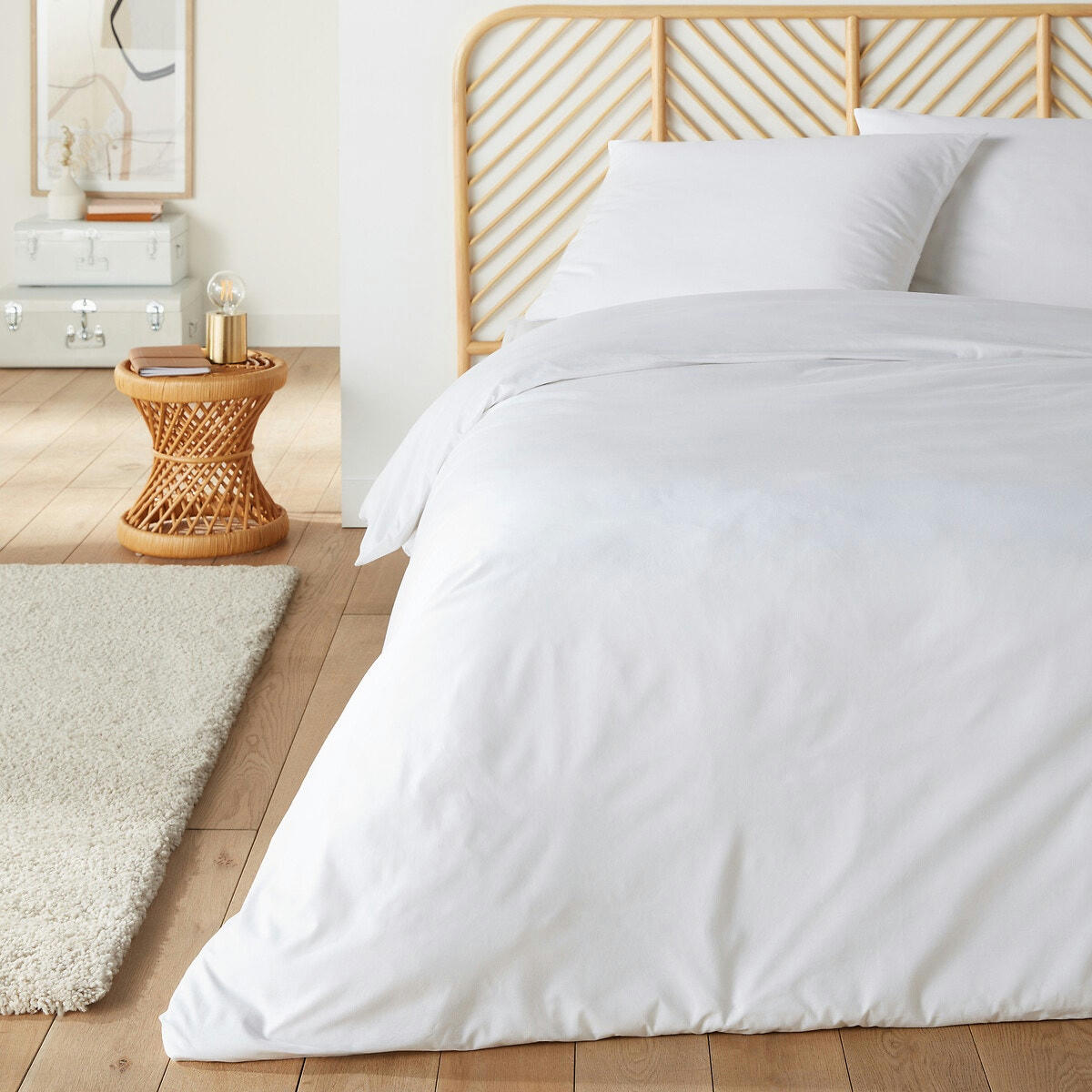 Parure de lit en coton, taie rectangle
